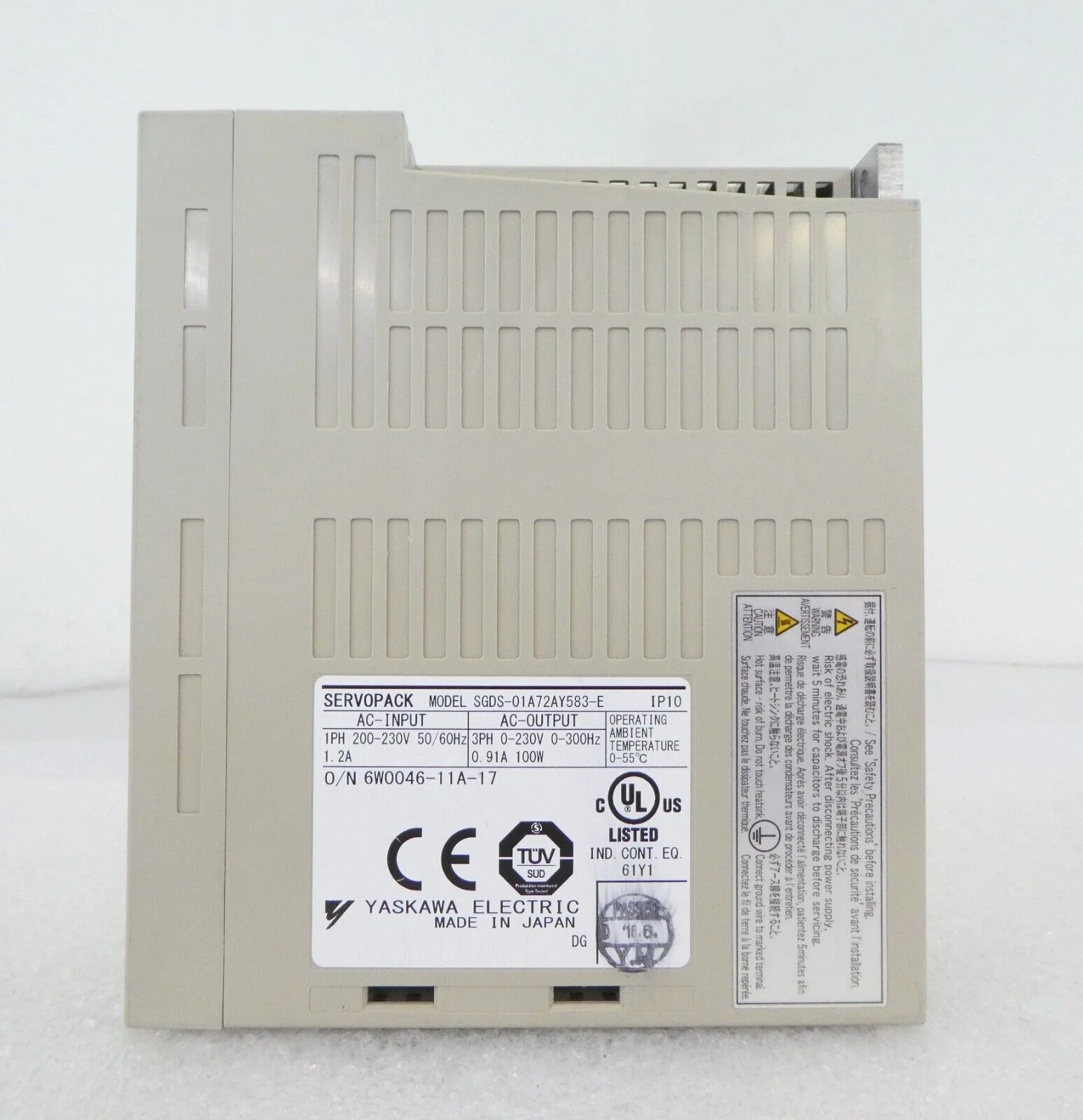 Yaskawa Electric SGDS-01A72AY583 Servo Drive SERVOPACK SynqNet Lot of 2 Working - Image 7