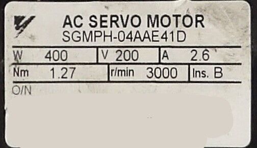 Yaskawa Electric SGMPH-04AAE41D AC Servo Motor Reseller Lot of 2 Working - Image 7
