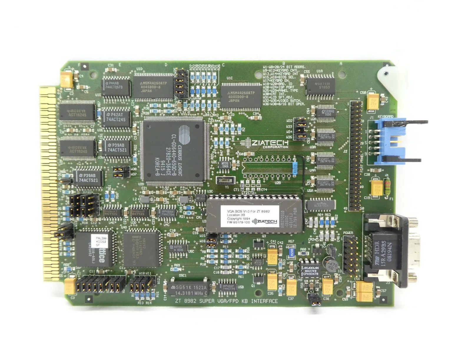 Ziatech ZT 8982 Super VGS/FPD KB Interface PCB Card ZT8982 Varian 350D Working - Image 2